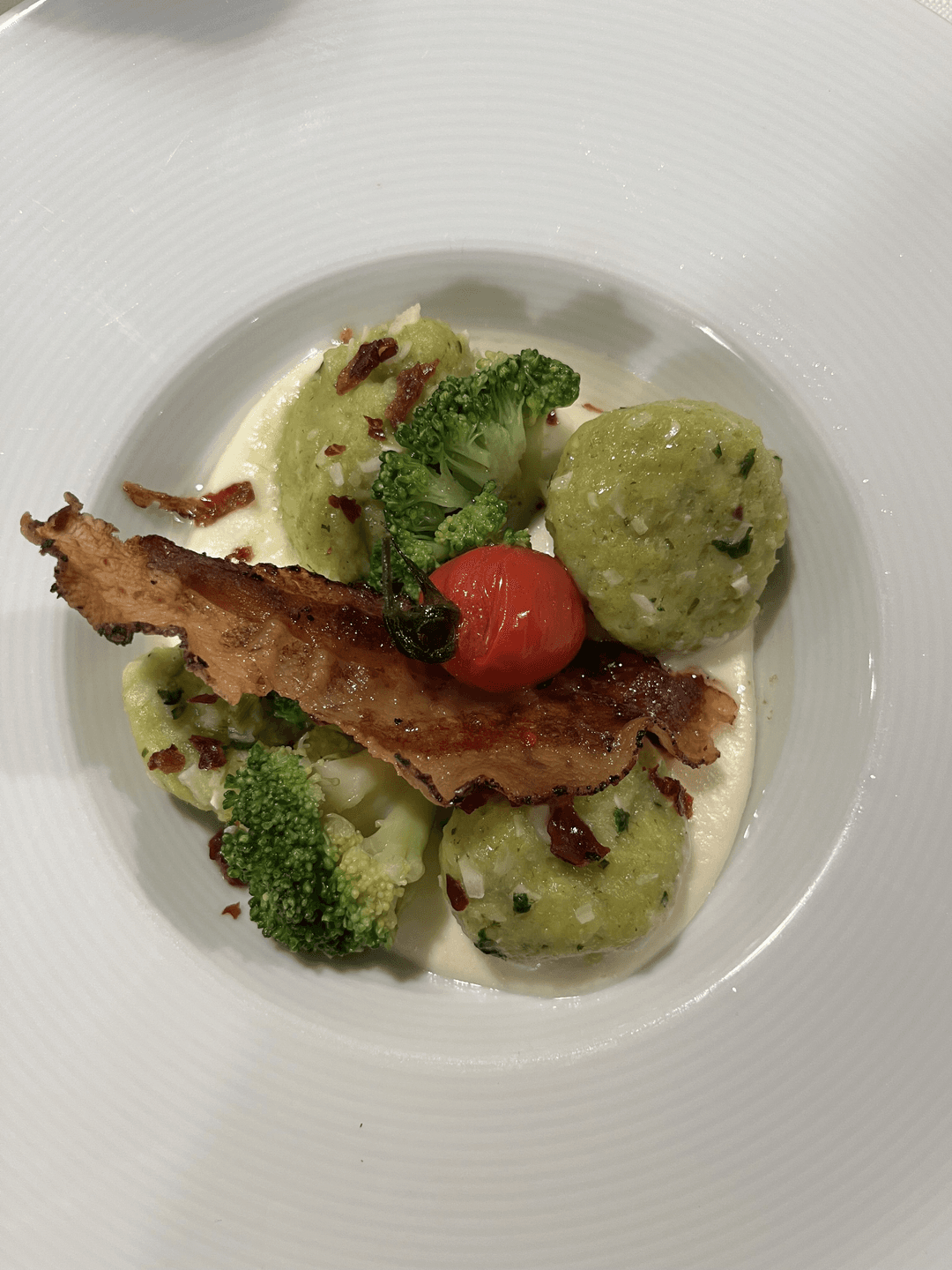 Ristorante Birraria Ottone a Bassano, gnocchetti di broccoletti e mandorle